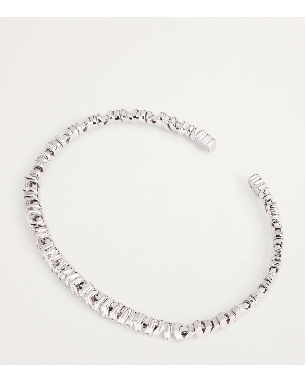 Suzanne Kalan White And Diamond Classic Bangle