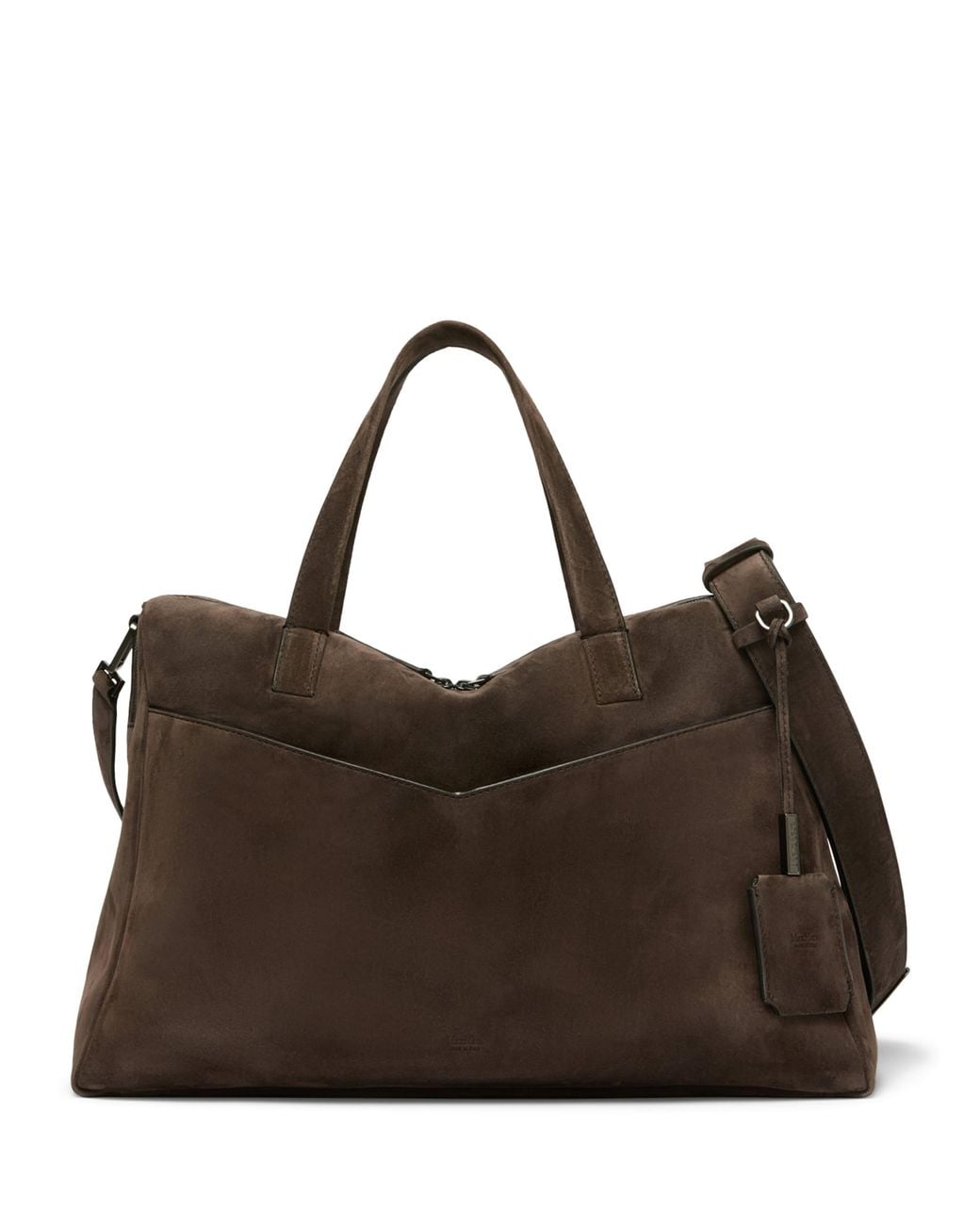Max Mara Brown Suede Tote Bag