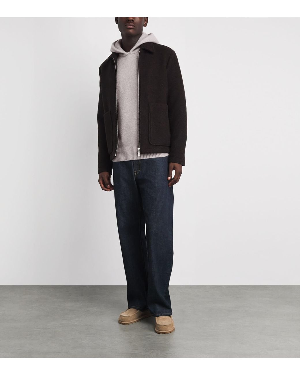 Vince White Cashmere Hoodie for men