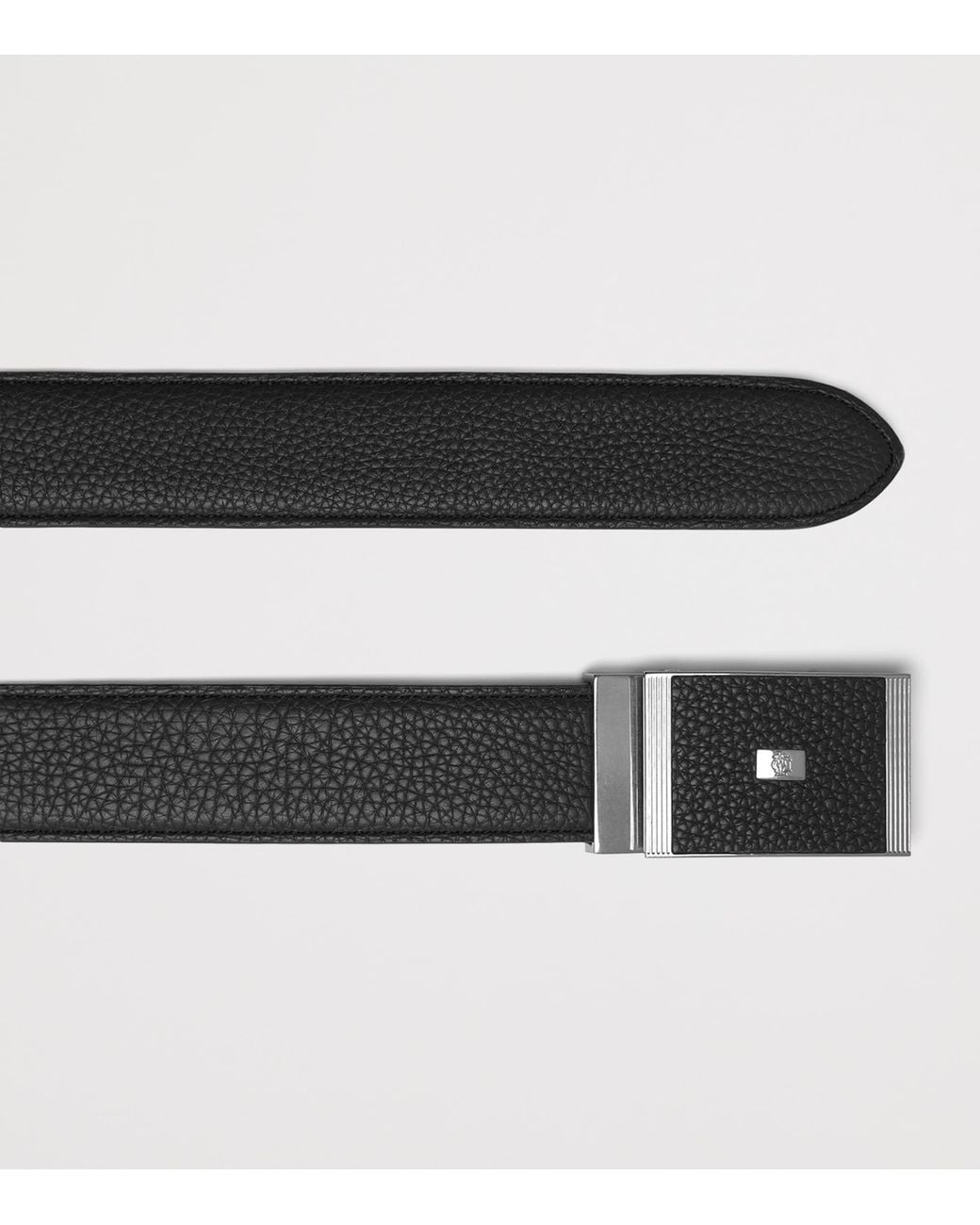 Dunhill Black Grained Leather Belt for men