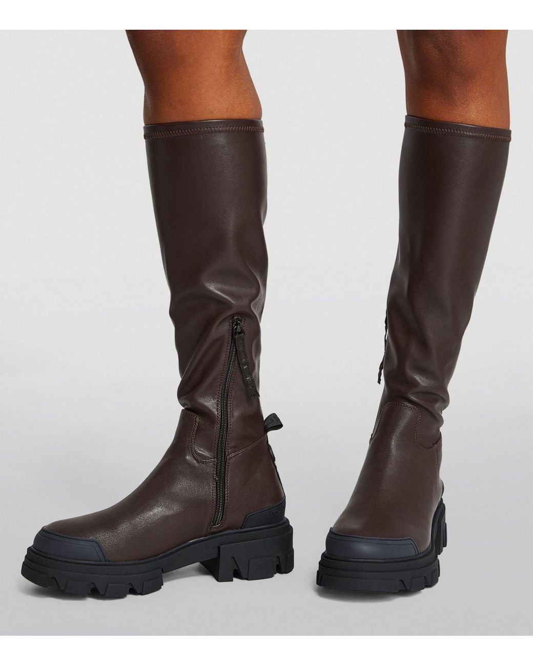 Vegan calf length clearance boots