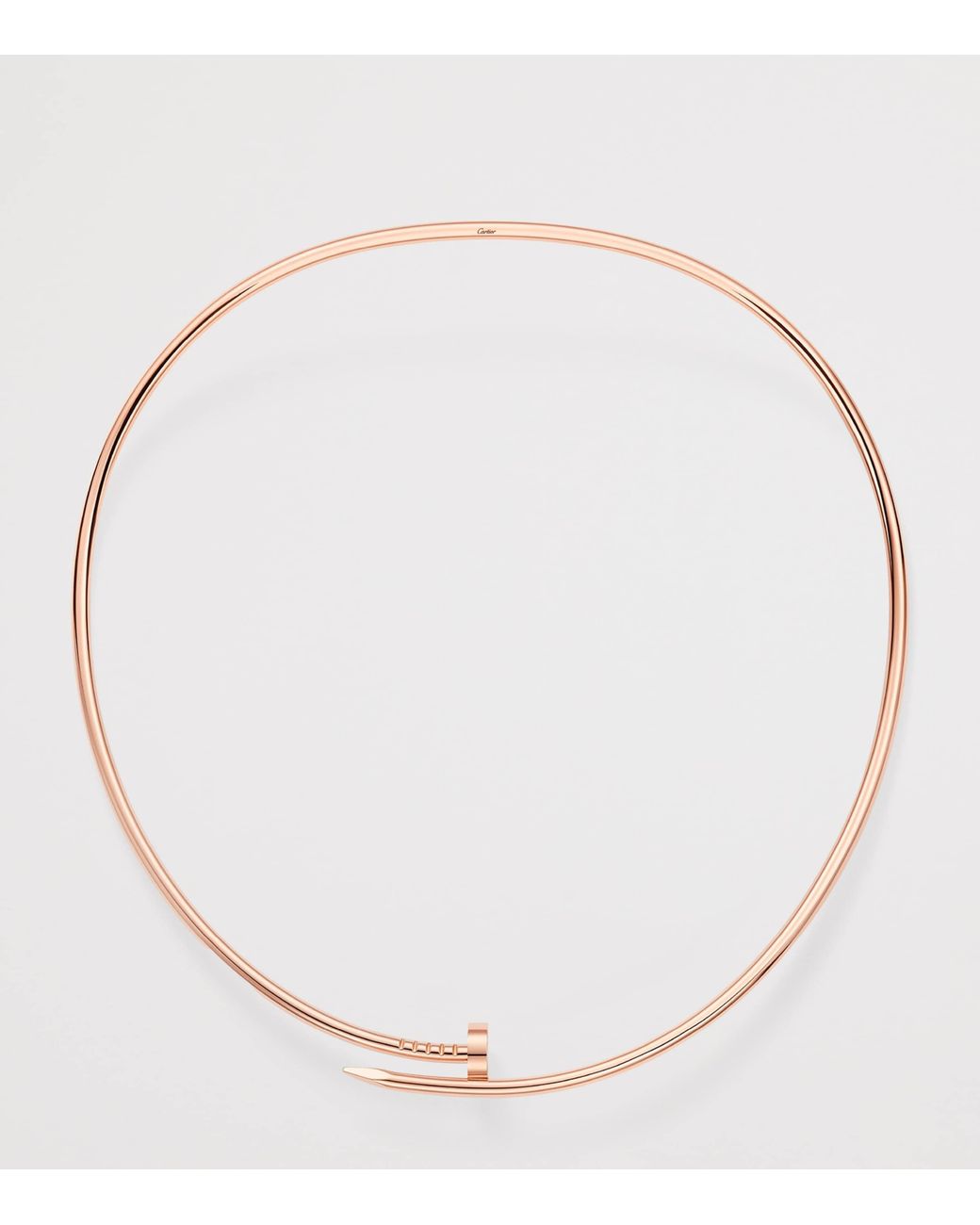 Cartier Natural Small And Diamond Juste Un Clou Torque Necklace