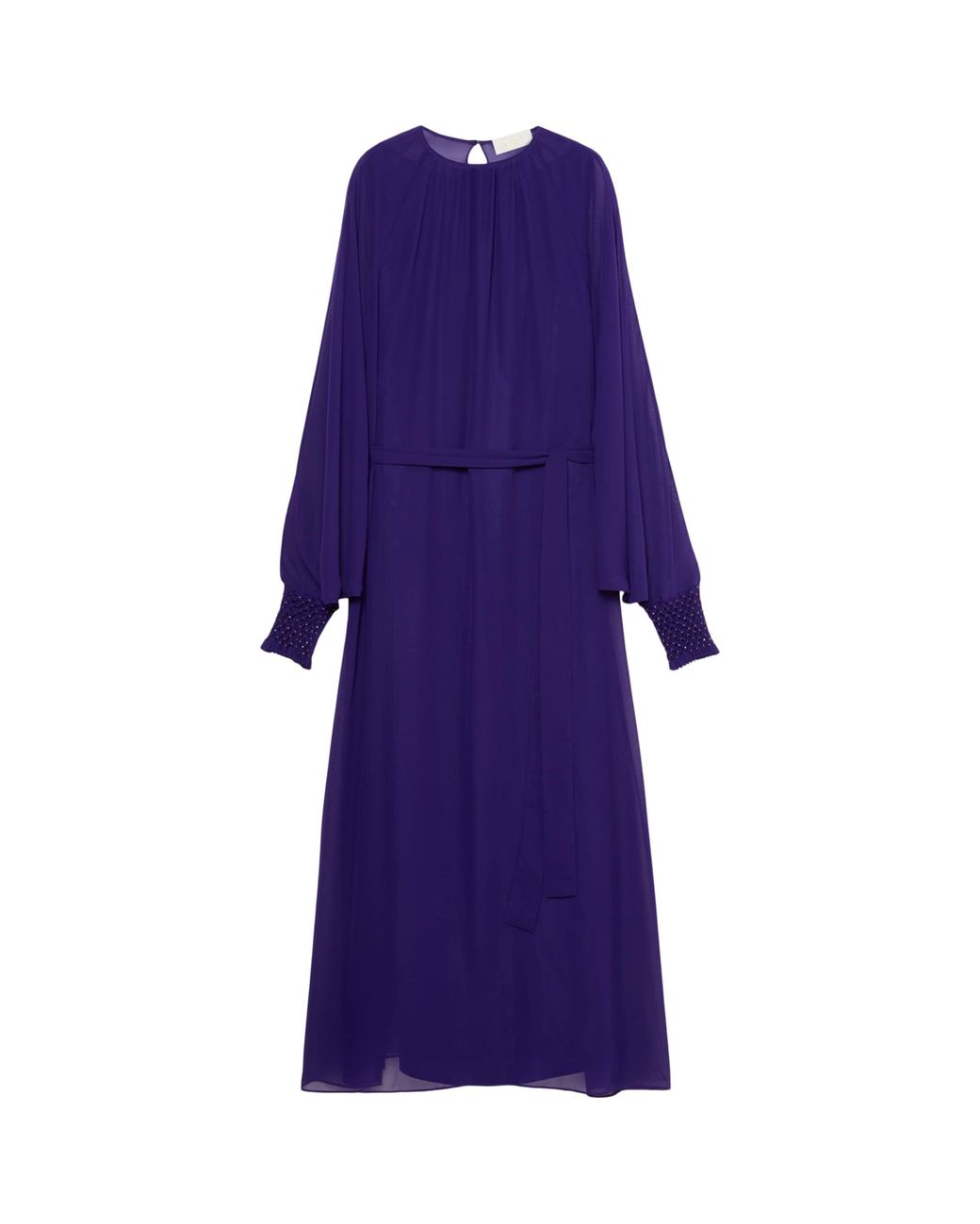 Marina Rinaldi Purple Gauze Maxi Dress And Cardigan