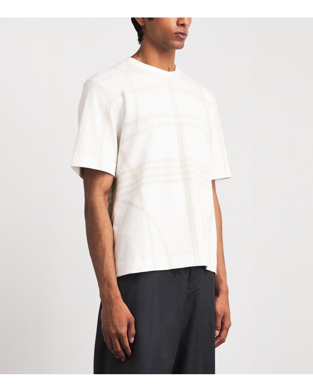 Craig Green White Cotton Pattern T-Shirt for men
