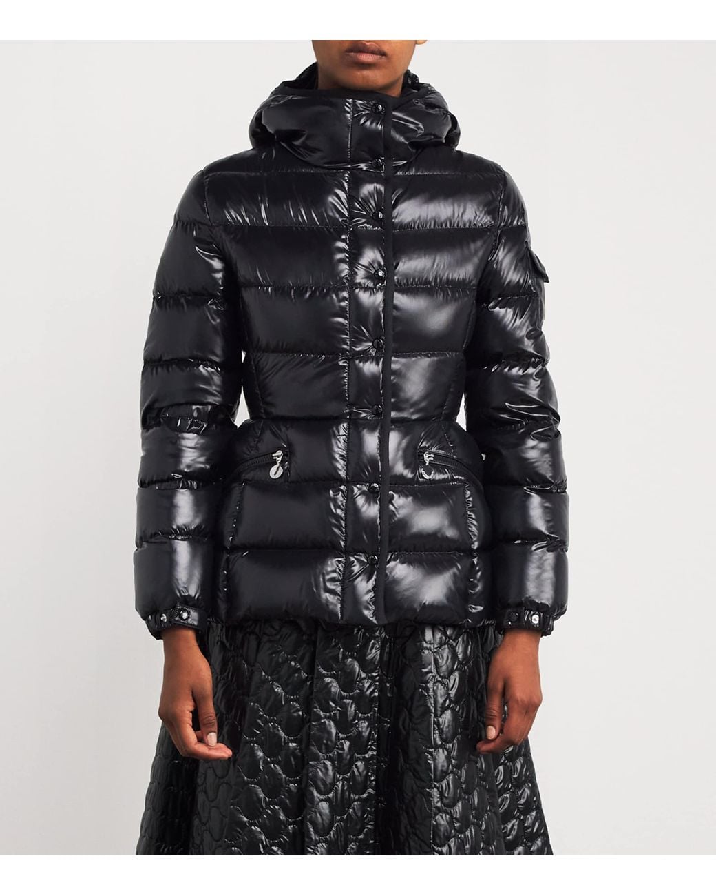 Moncler Black Down Hooded Barante Jacket