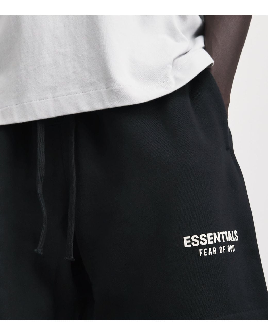 Fear Of God Black Logo Classic Sweatshorts for men