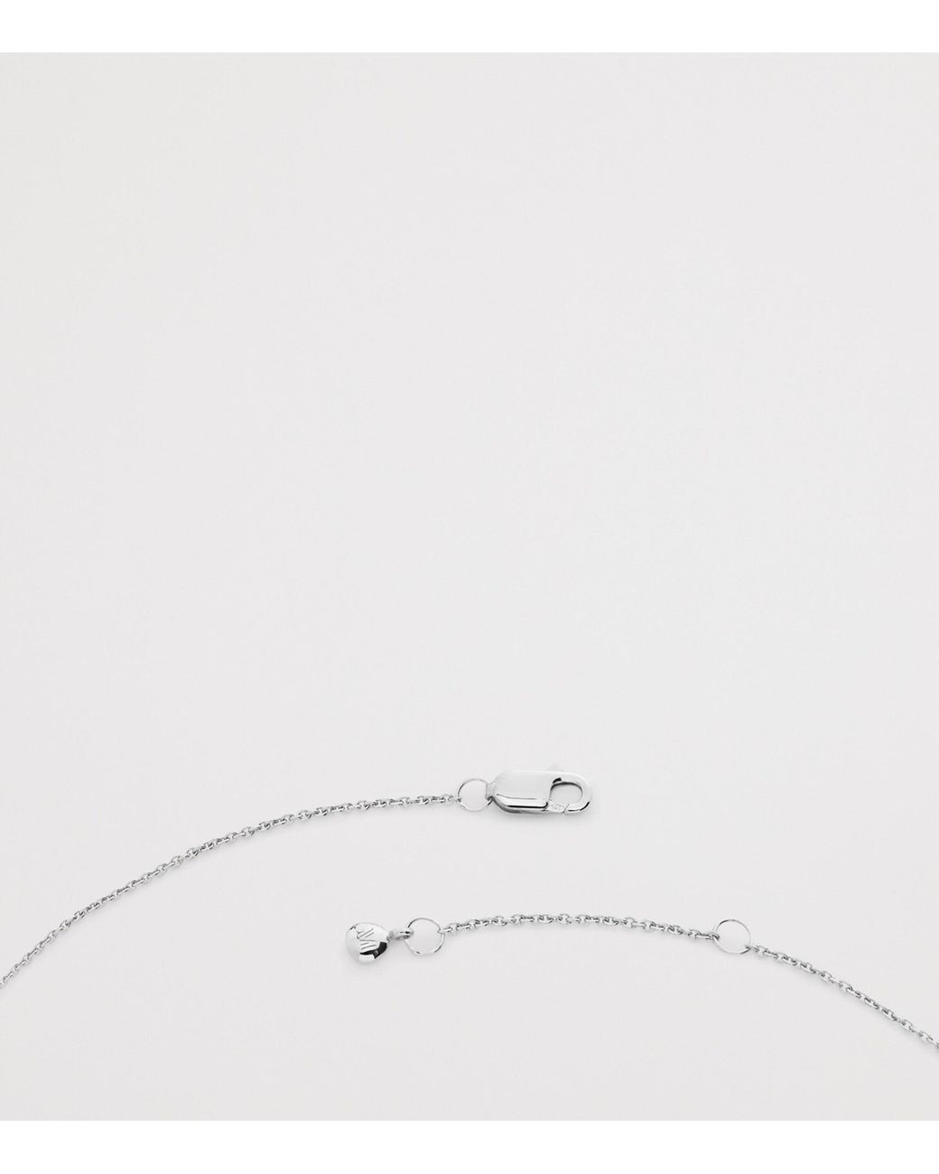Monica Vinader White Sterling Aquarius Zodiac Necklace