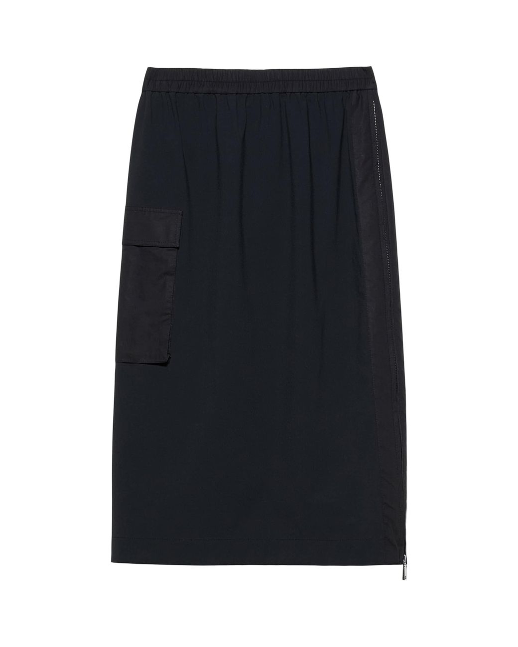 MAX&Co. Blue Technical Jersey Midi Skirt