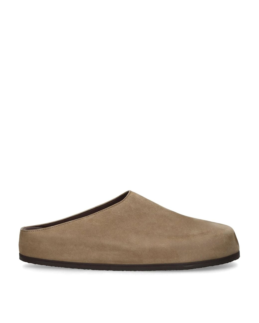 Studio Nicholson Brown Nubuck Suede Slip-On Clogs for men