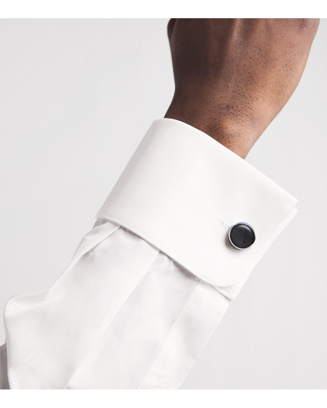 Corneliani White Cotton Evening Shirt for men