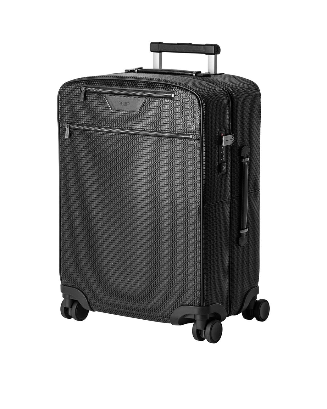 Serapian Black Stepan Canvas Travel Trolley
