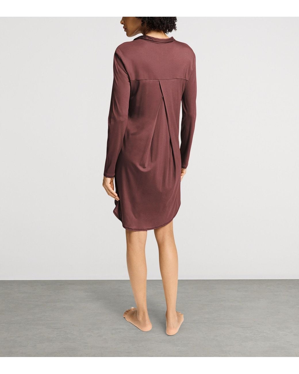 Hanro Red Modal-Silk Grand Central Nightdress
