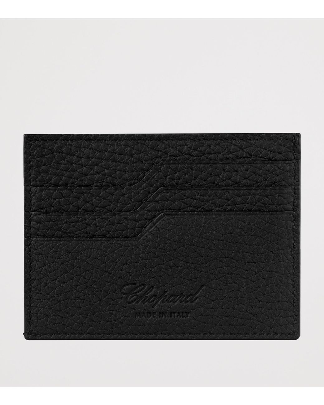Chopard Black Small Leather Heritage Card Holder for men