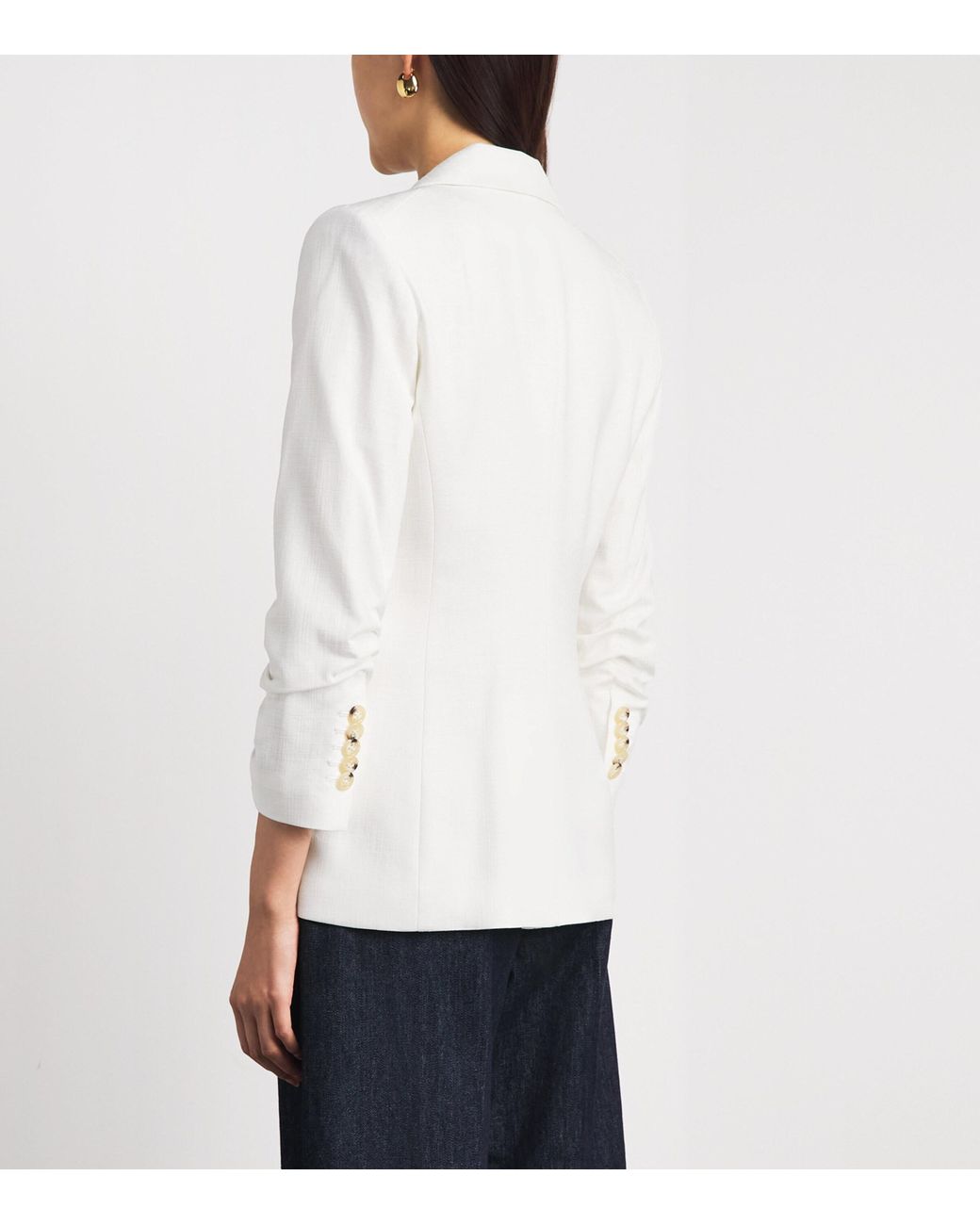 Veronica Beard White Battista Dickey Blazer