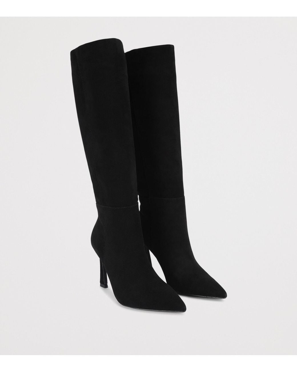 Kurt Geiger Black Suede Annabel Knee-High Boots