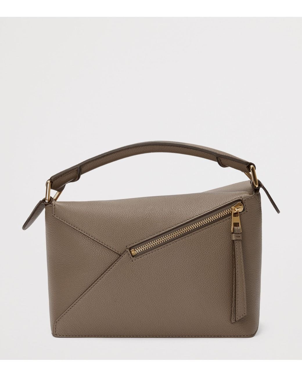 Loewe Metallic Small Leather Puzzle Edge Top-Handle Bag
