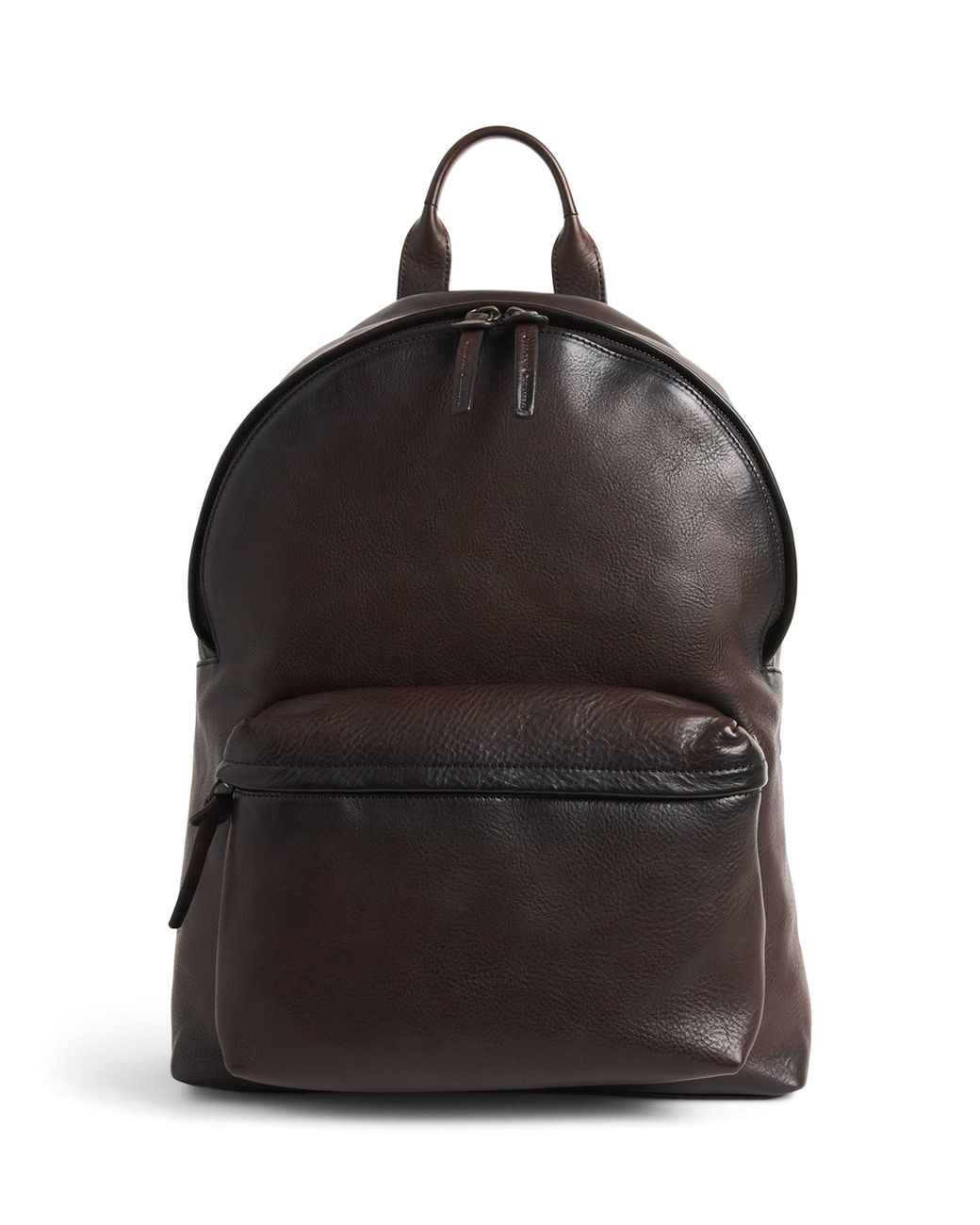 Officine Creative Black Leather Pack Backpack for men