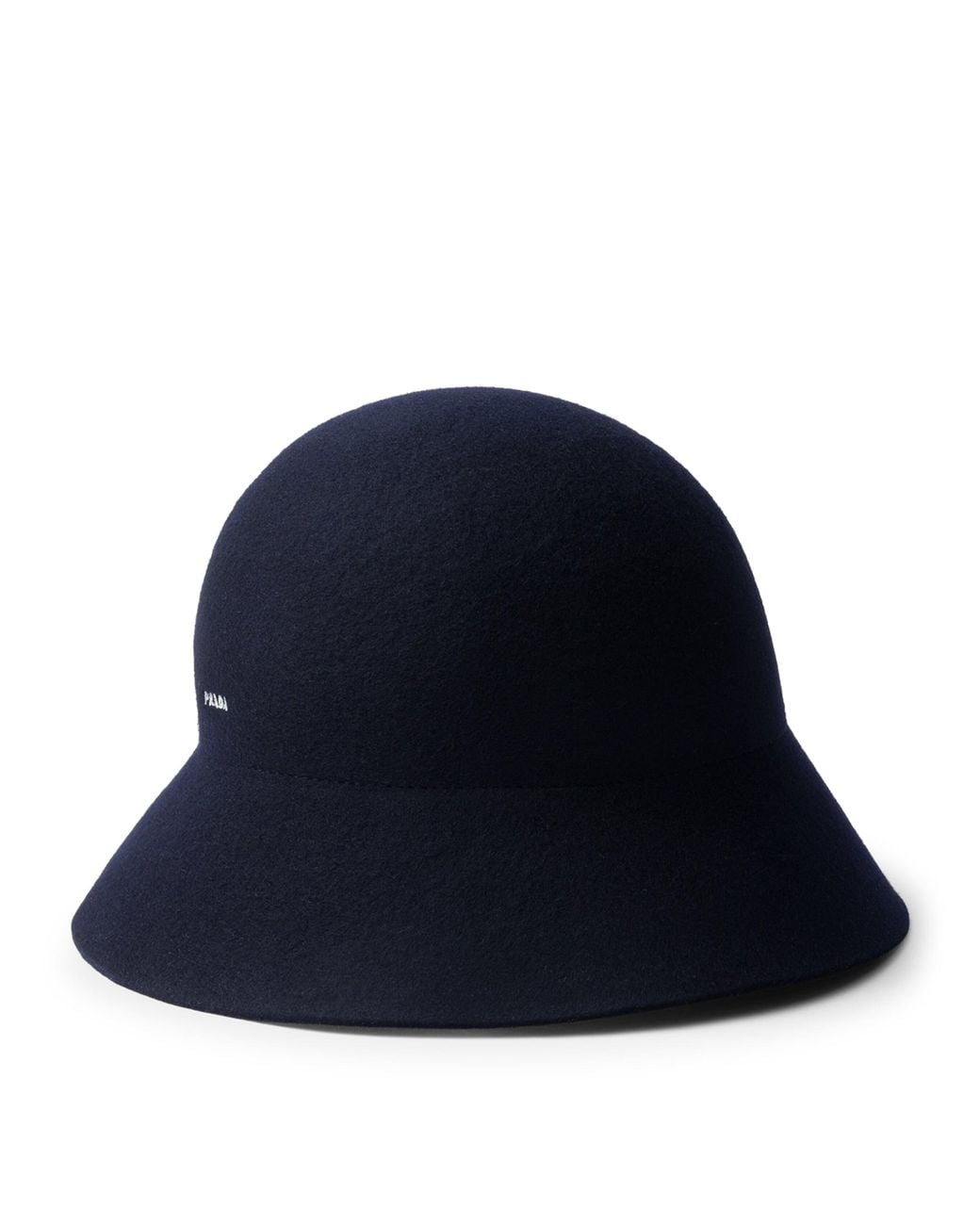 Prada Blue Fleece Wool Cloche Hat