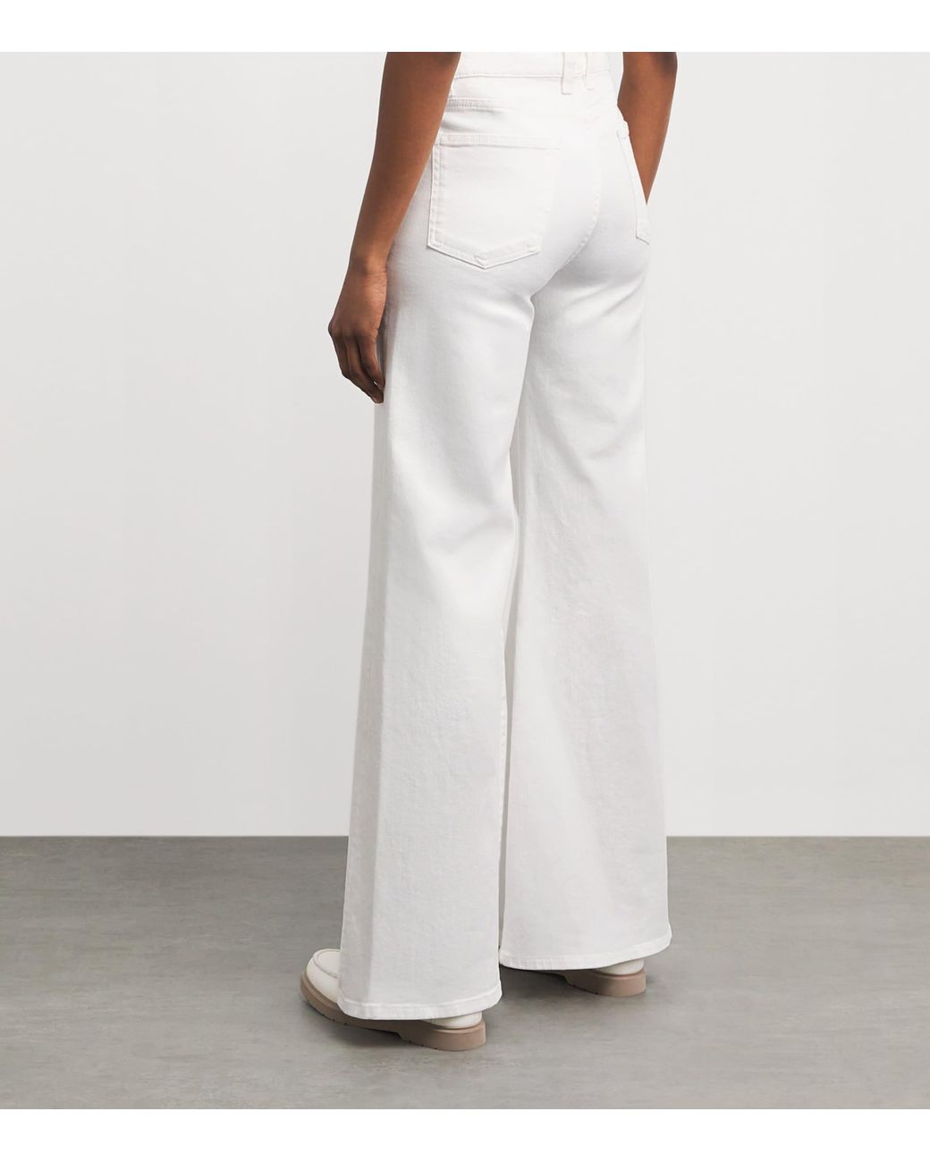 Eleventy White Wide-Leg Jeans