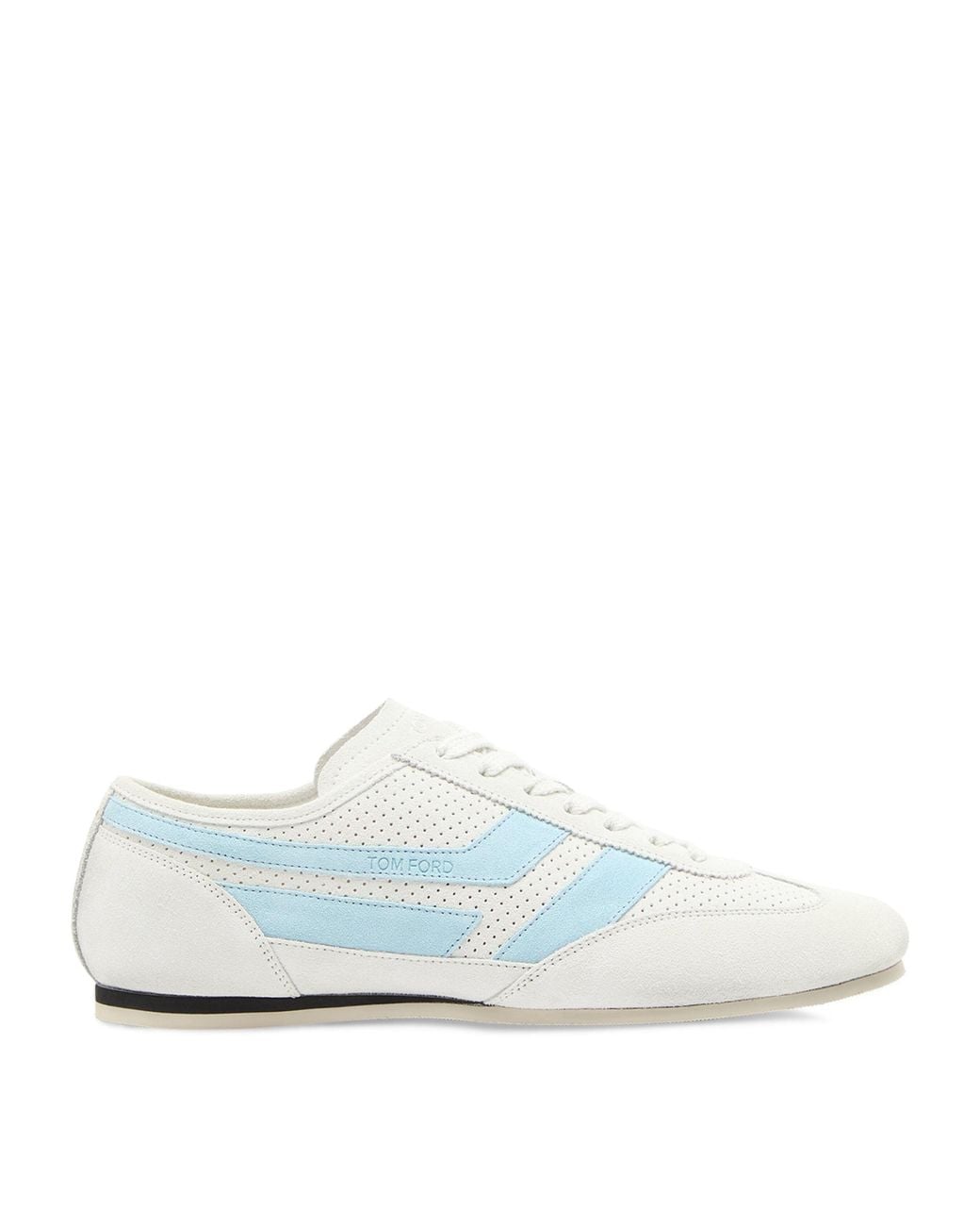Tom Ford White Suede Low-Top Sneakers for men