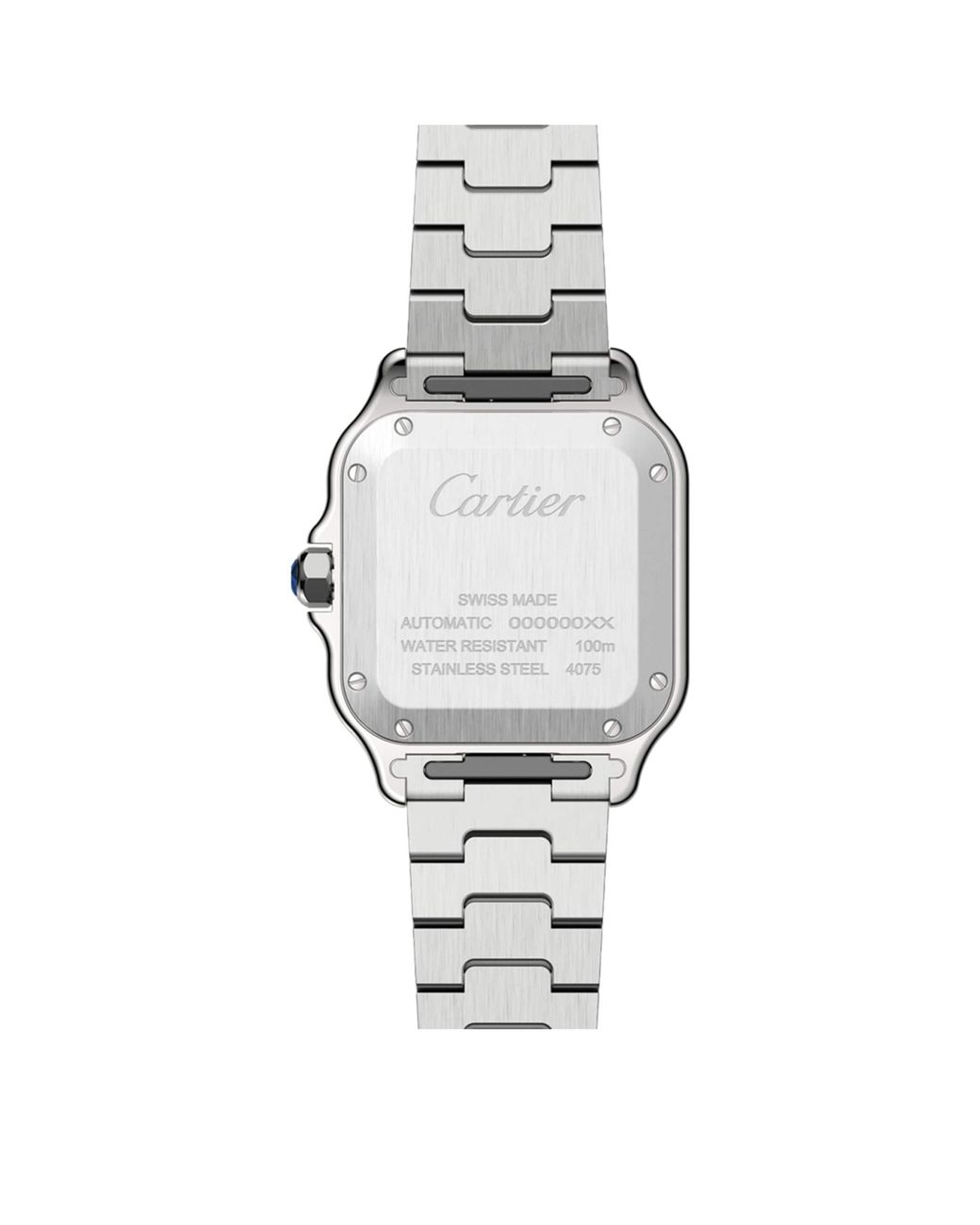 Cartier Metallic And Stainless Steel Santos De Watch for men