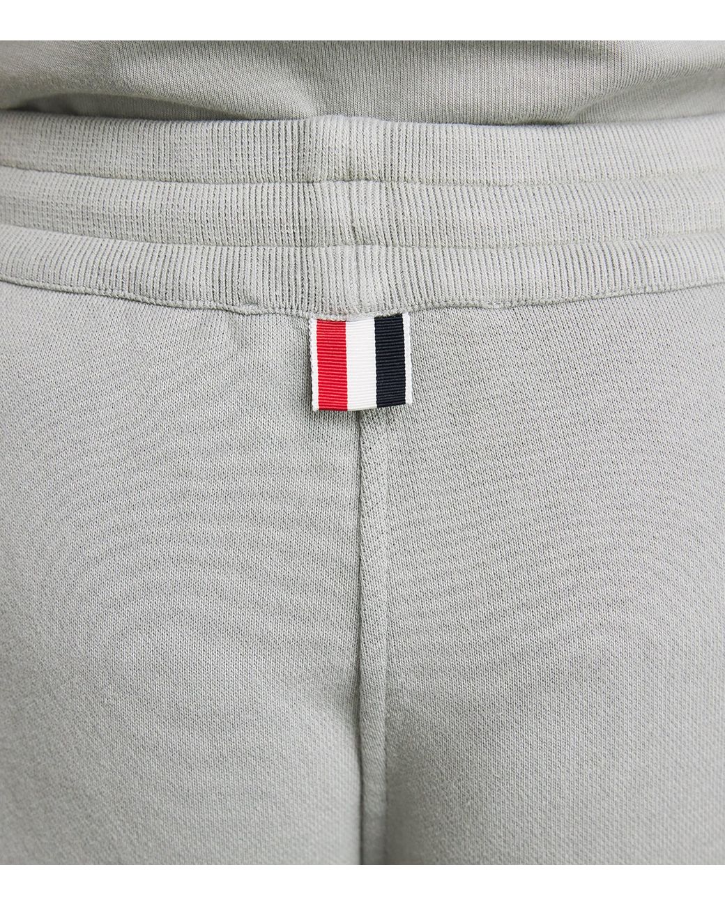 Thom Browne Gray Cotton 4-Bar Sweatpants for men