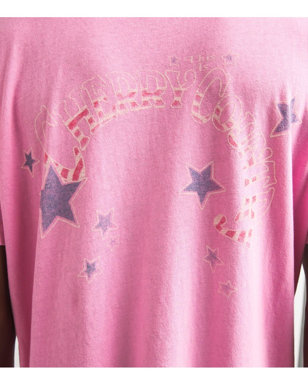 CHERRY LA Pink Cotton Country Classic T-Shirt for men