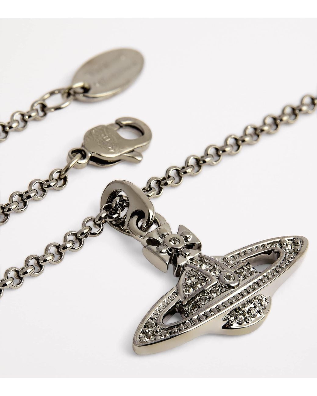 Vivienne Westwood Metallic Mini Embellished Bas Relief Necklace for men