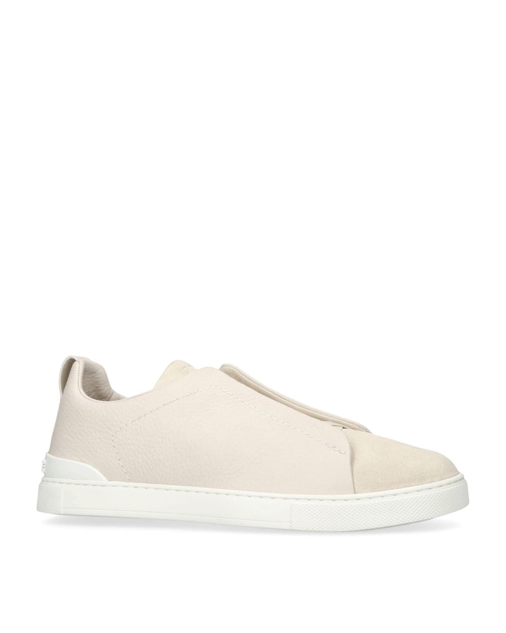 Zegna Natural Deerskin Triple Stitchtm Sneakers for men