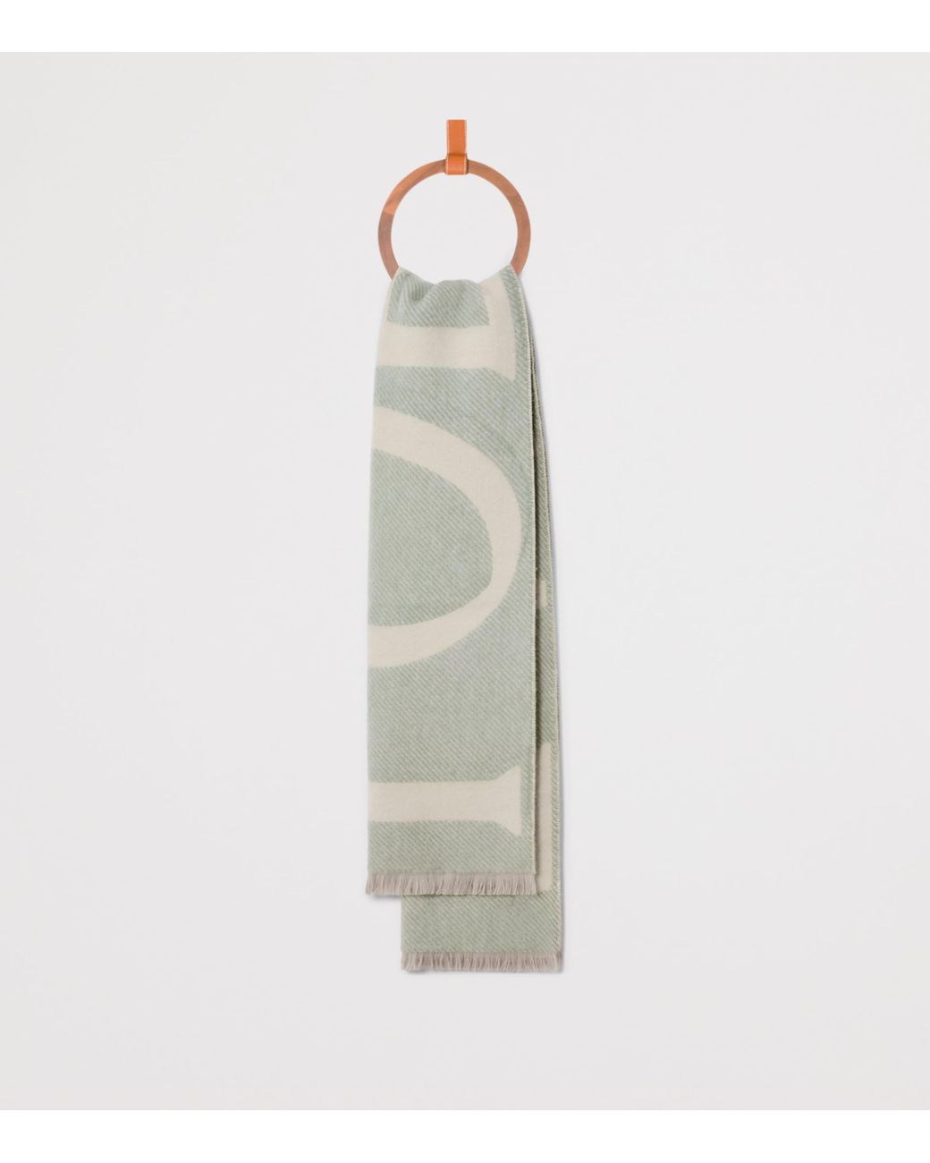 Loewe White Cashmere-Wool Scarf