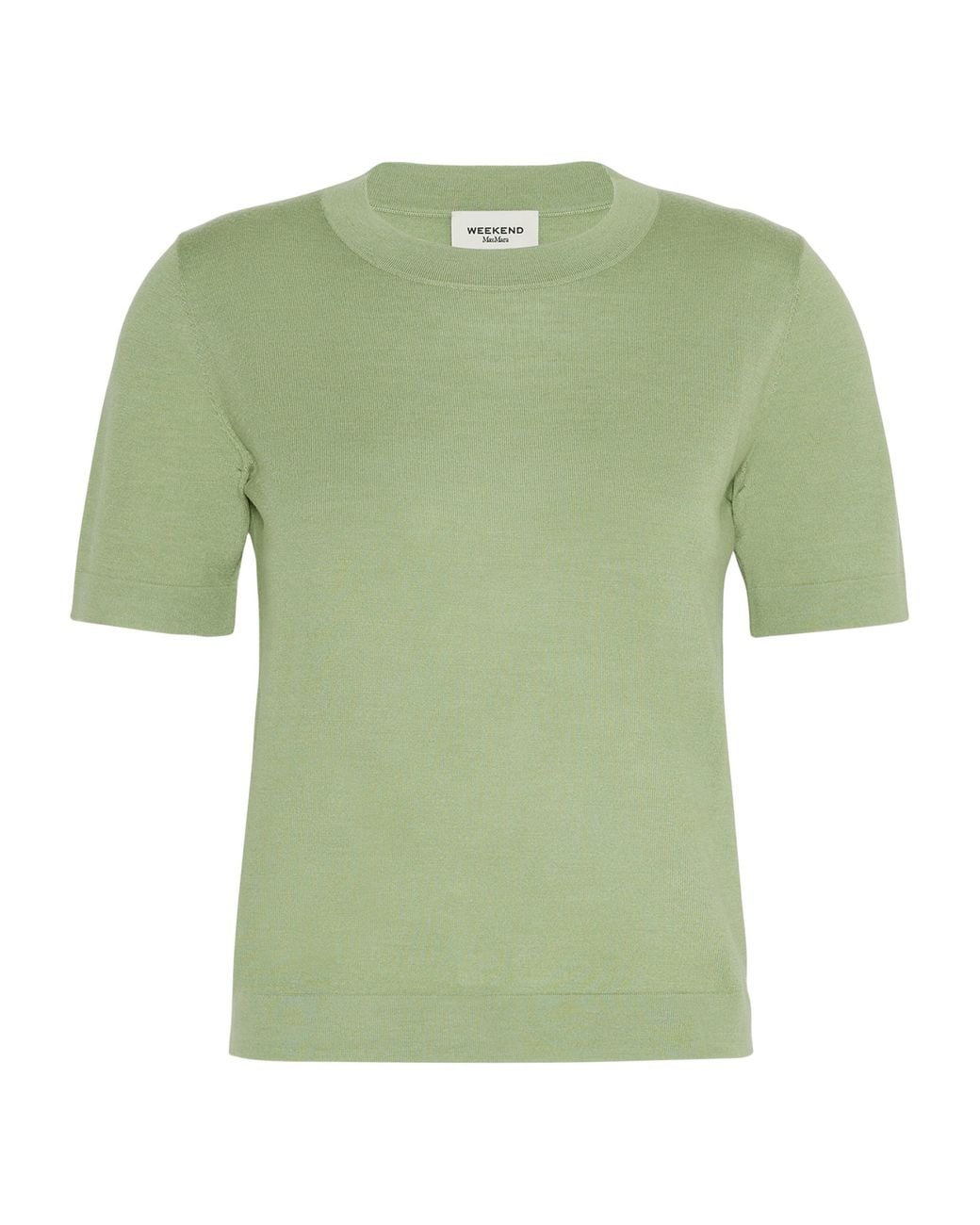 Weekend by Maxmara Green Wool-Silk Knit Top
