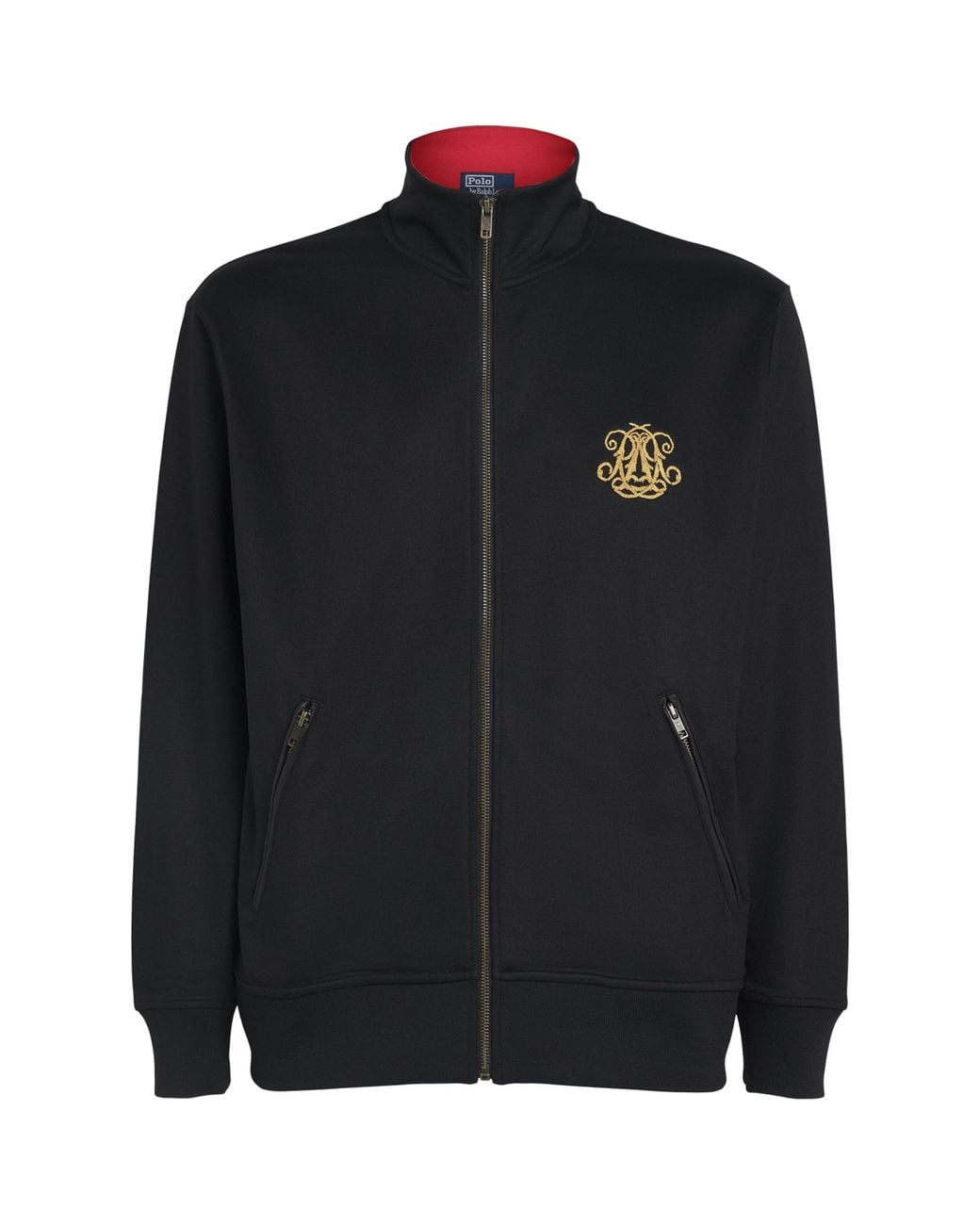 Polo Ralph Lauren Black Embroidered Monogram Jacket for men