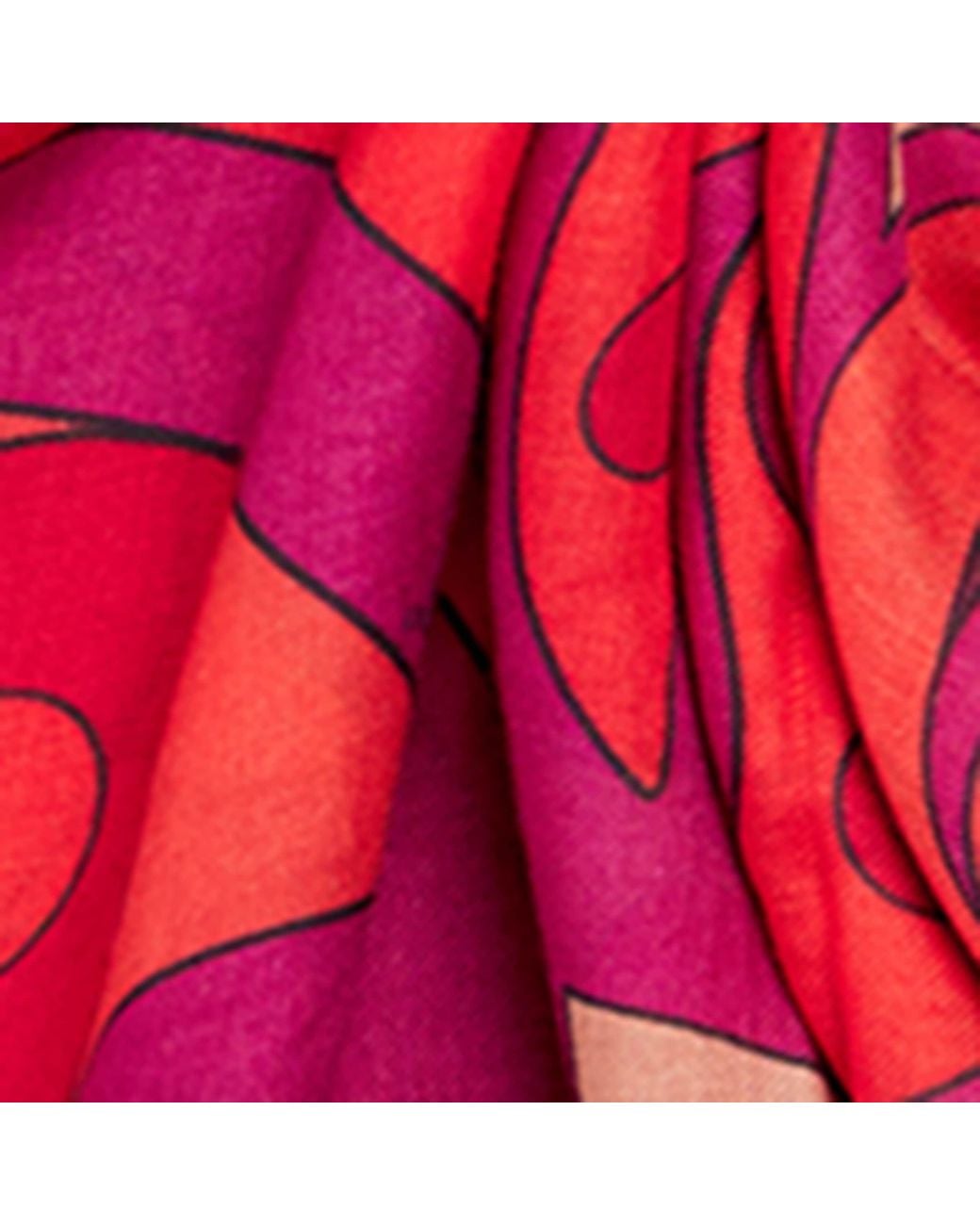 LaDoubleJ Red Printed Scarf