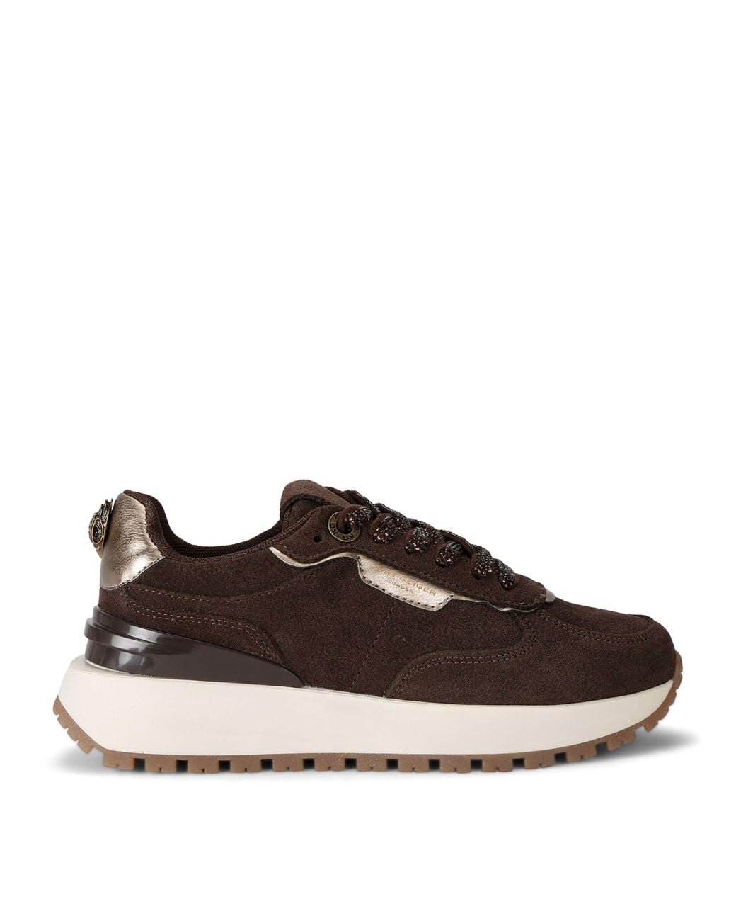 Kurt Geiger Brown Suede Metro Sneakers