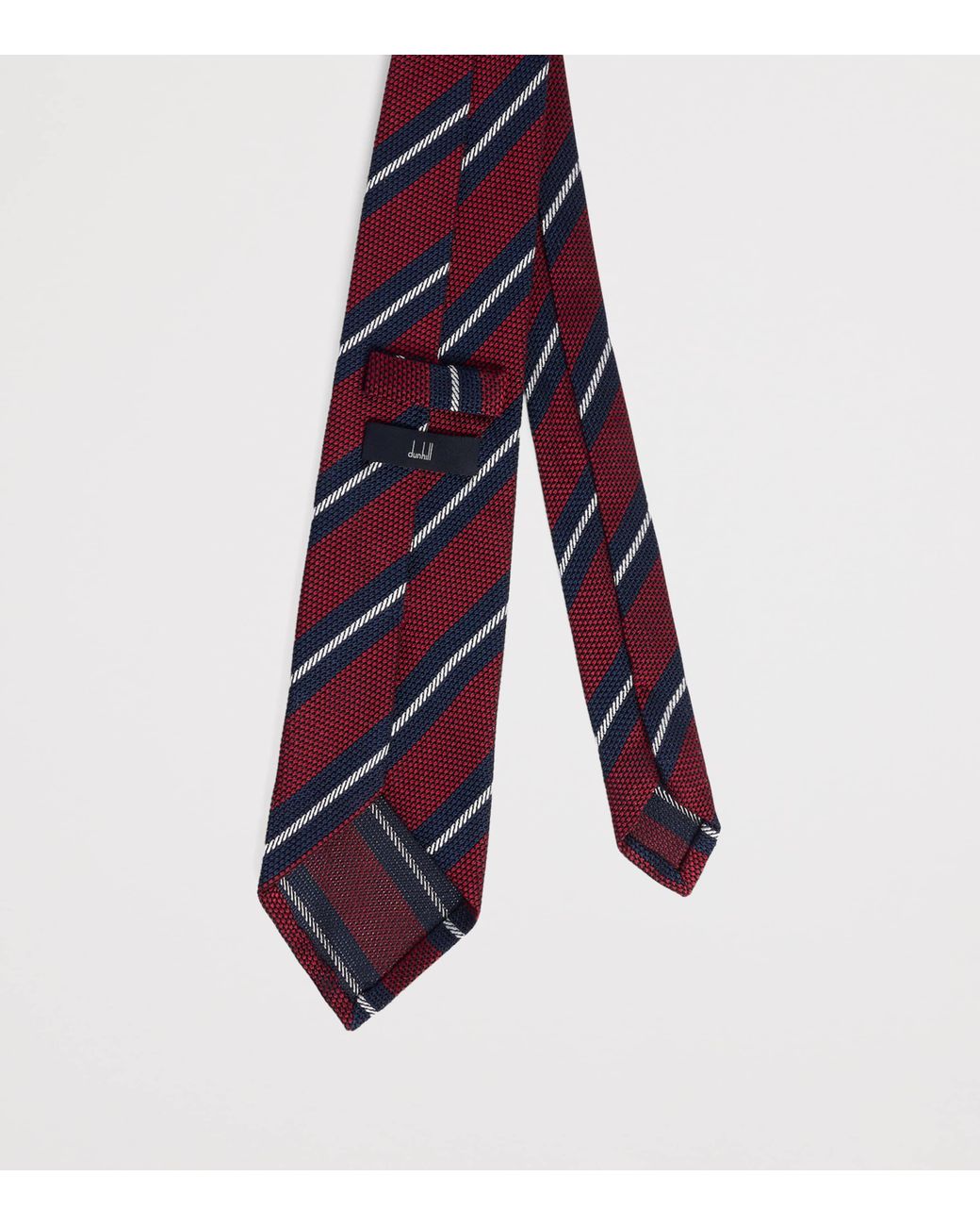 Dunhill Purple Silk Grenadine Stripe Tie for men