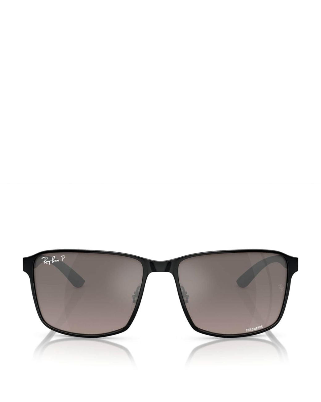 Ray-Ban Gray Metal Rb3721Ch Chromance Sunglasses