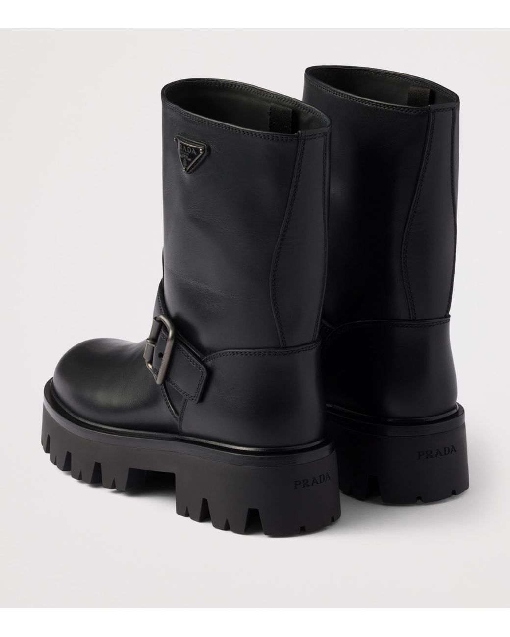 Prada Black Leather Boots