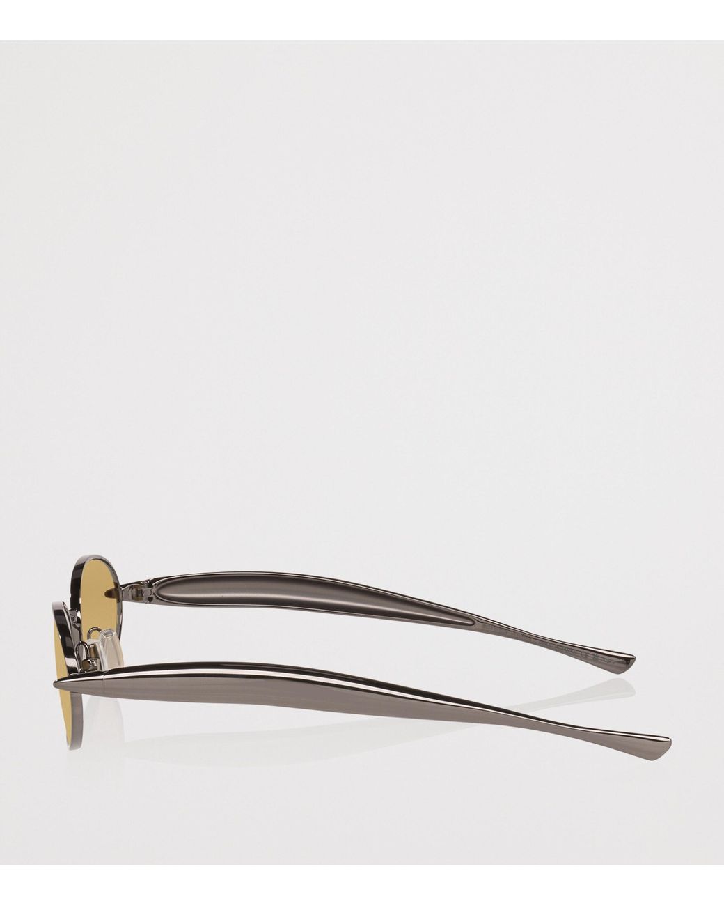 Bottega Veneta Metallic Oval Sardine Sunglasses