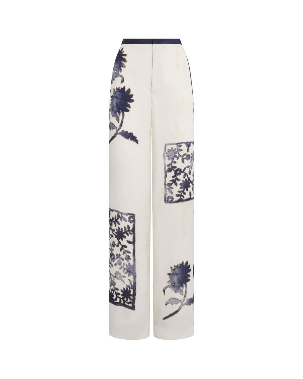 Sir White Philippa Printed Wide-Leg Trousers