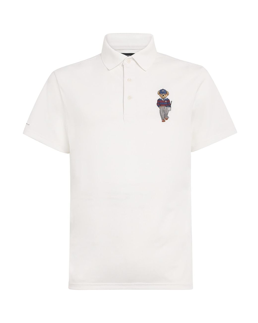 Ralph Lauren White Stretch Piqué Tailored-Fit Polo Shirt for men
