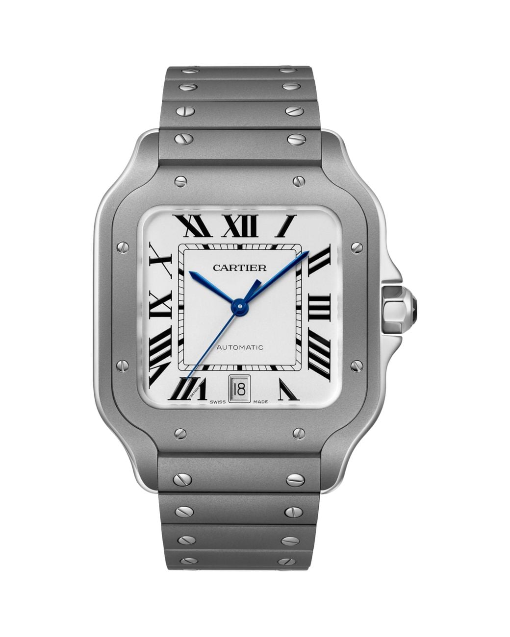 Cartier Gray Large Titanium Santos De Watch for men