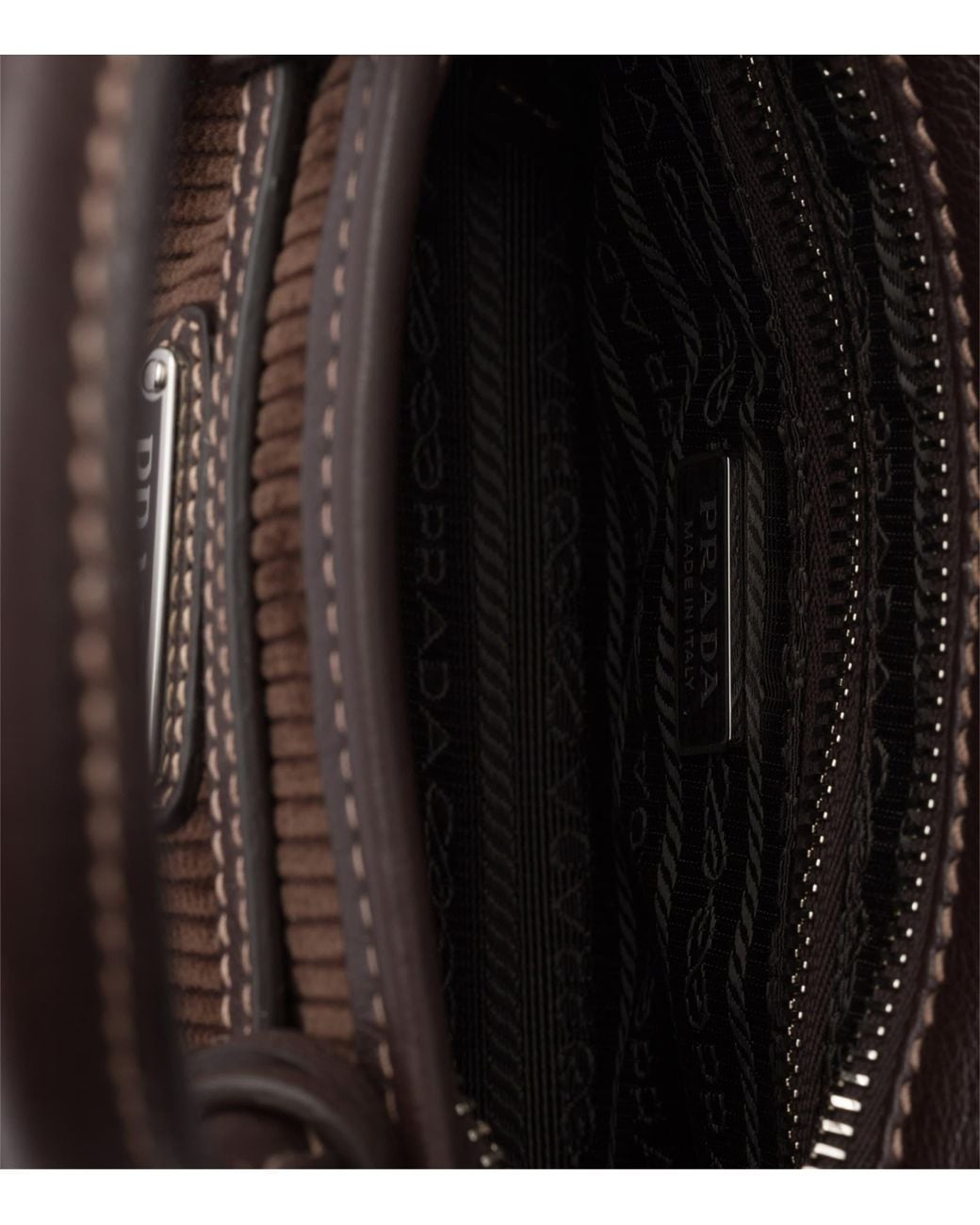 Prada Black Small Corduroy Bonnie Shoulder Bag
