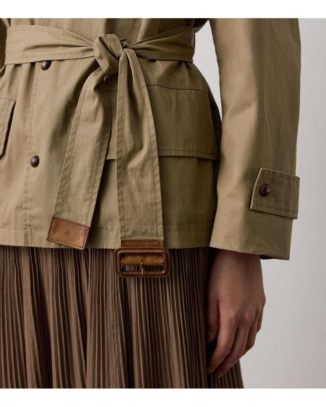 Ralph Lauren Brown Brannigan Short Trench Coat