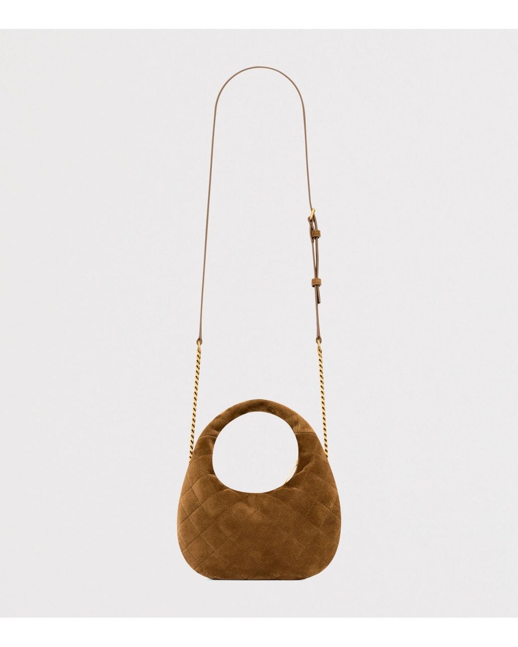Saint Laurent Natural Mini Icarino Top-Handle Bag