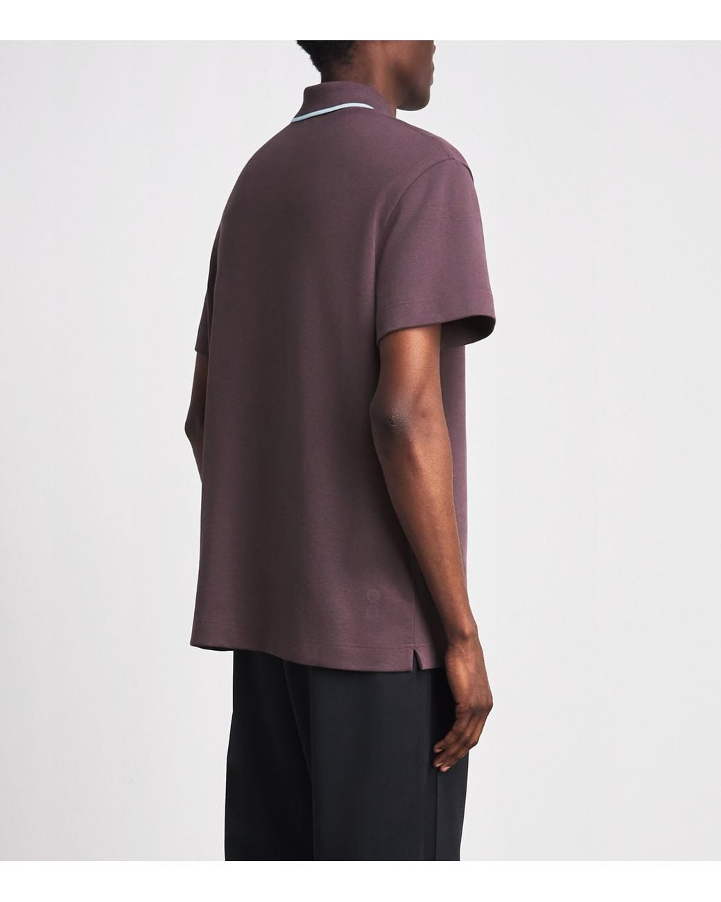 On Shoes Purple Courtside Polo Shirt for men