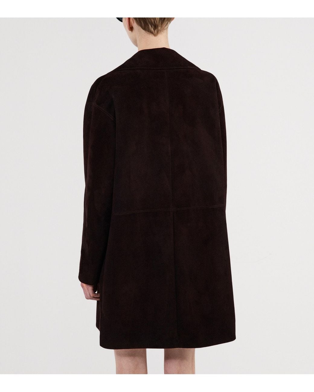 Prada Brown Suede Overcoat