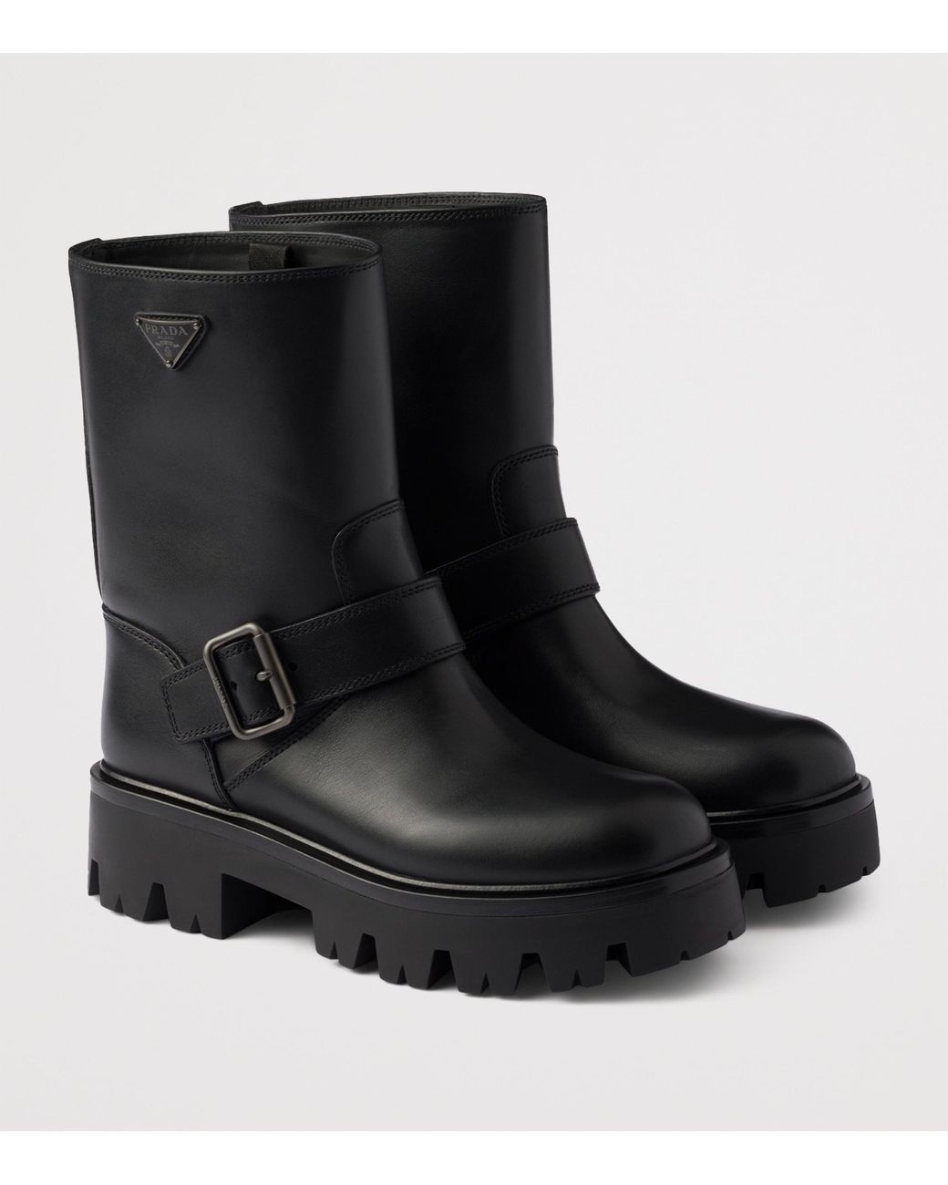Prada Black Leather Boots