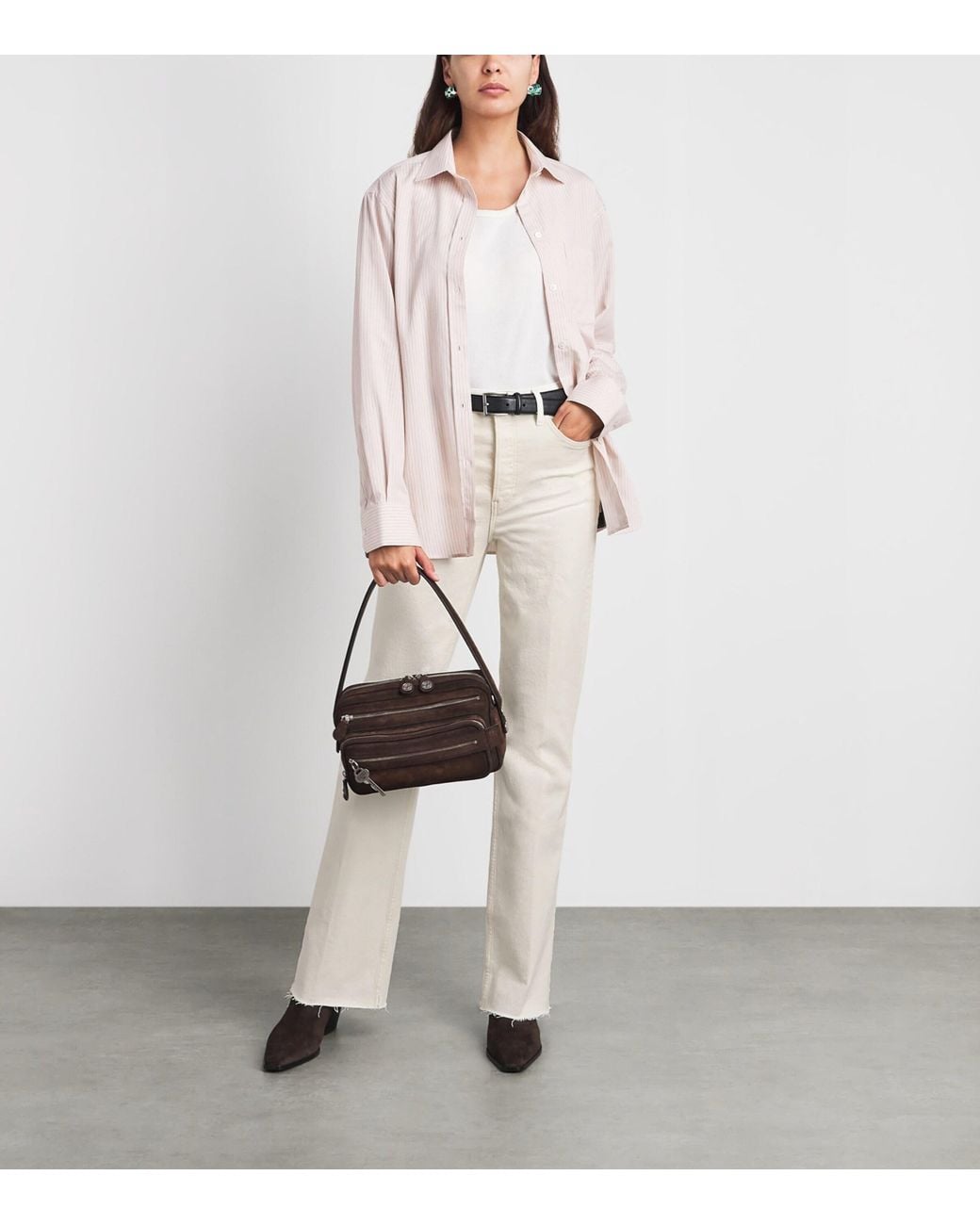 Re/done White '70S High-Rise Bootcut Jeans