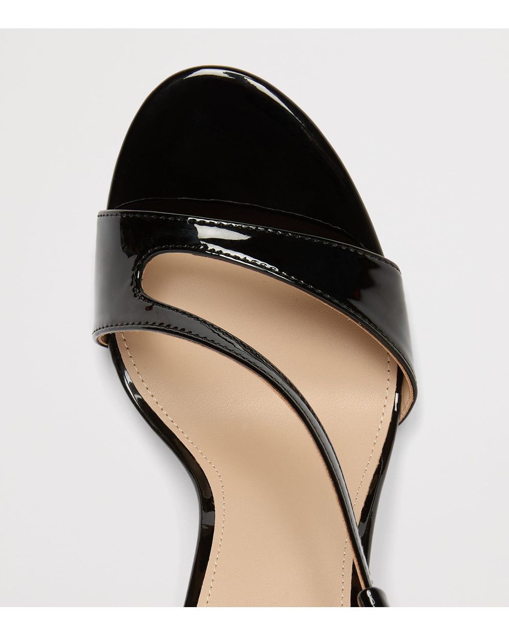 Marina Rinaldi Metallic Mirror-Finish Sandals 100