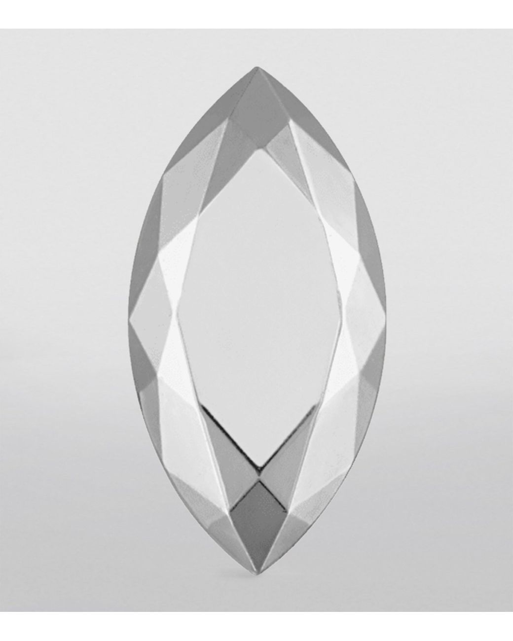 Maria Tash Metallic Faceted Marquise Threaded Stud Single Earring